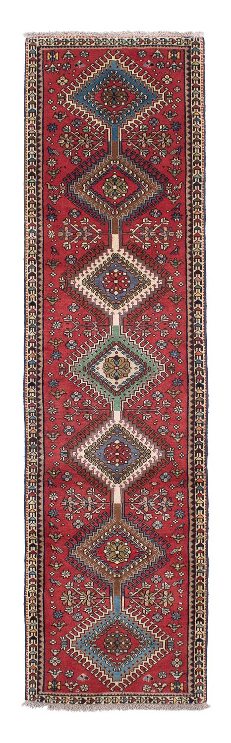 Perserteppich - Nomadic 281 x 75 cm - rot