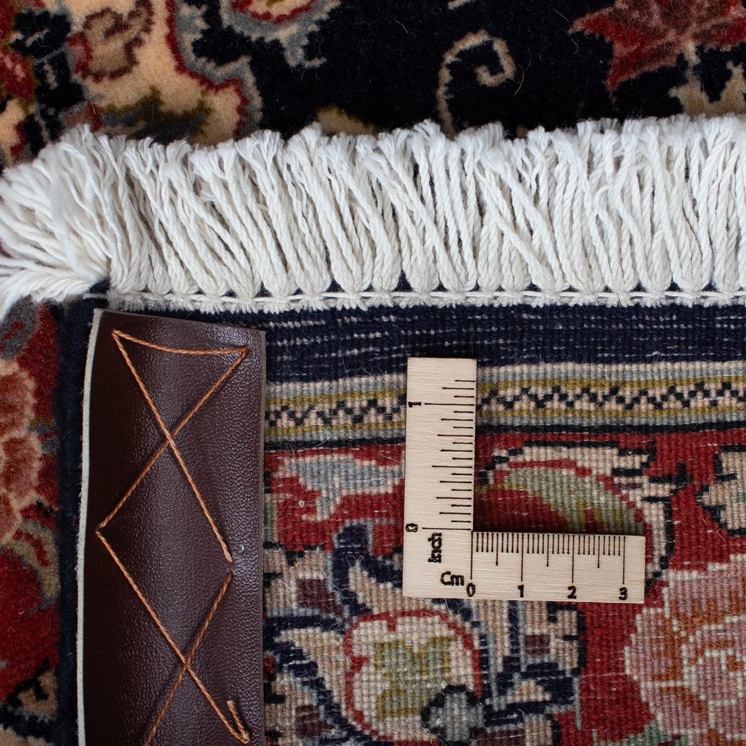 Tapis persan - Ghom - 100 x 68 cm - bleu