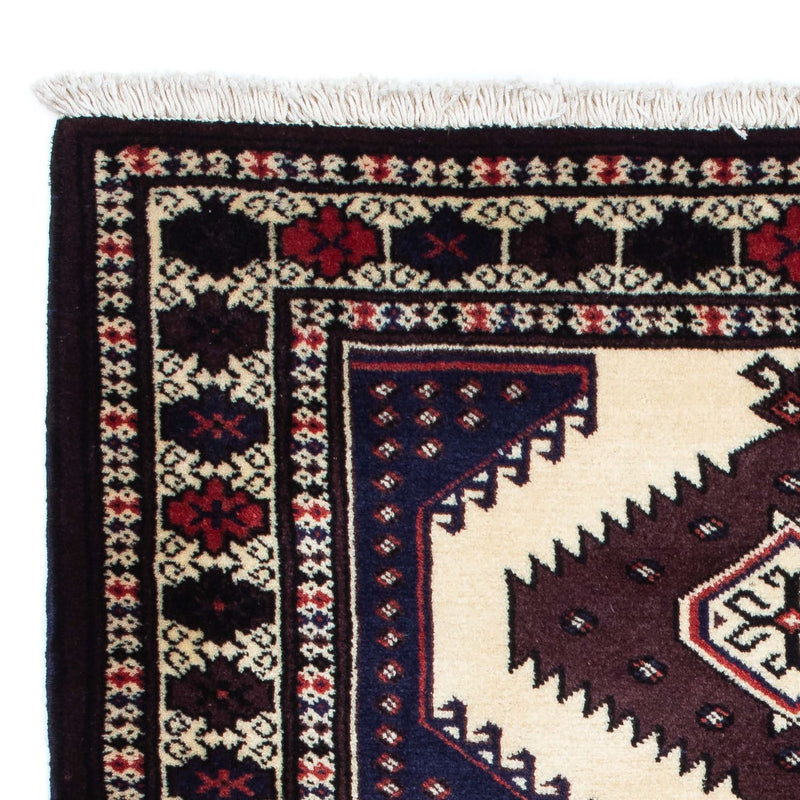 Tapis Turkaman - 139 x 87 cm - multicolore