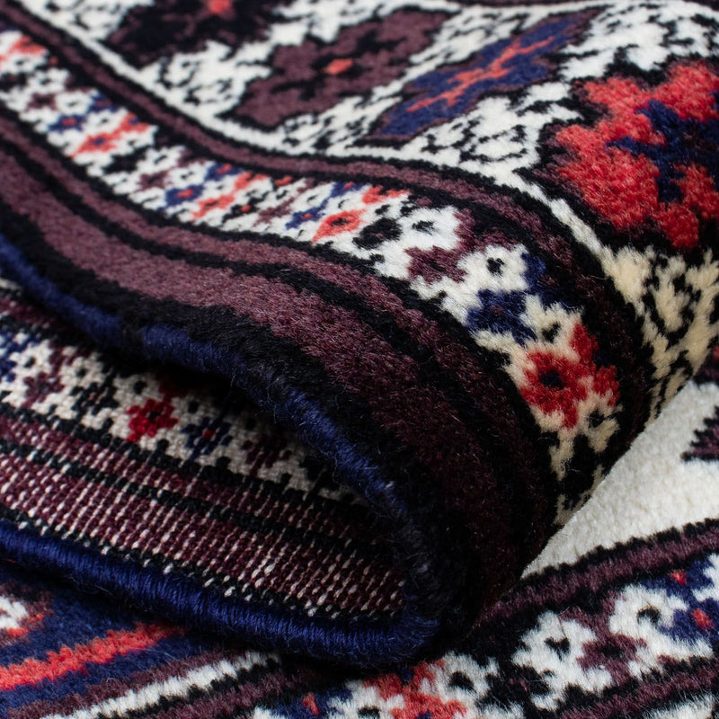Tapis Turkaman - 139 x 87 cm - multicolore