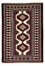 Tapis Turkaman - 135 x 90 cm - rouge foncé