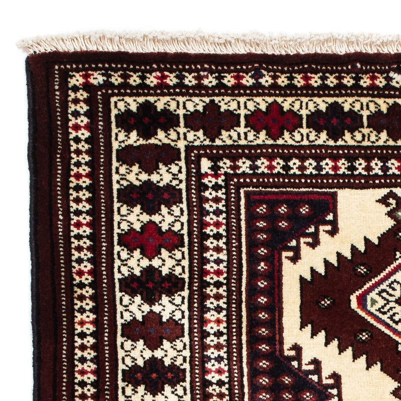 Tapis Turkaman - 135 x 90 cm - rouge foncé