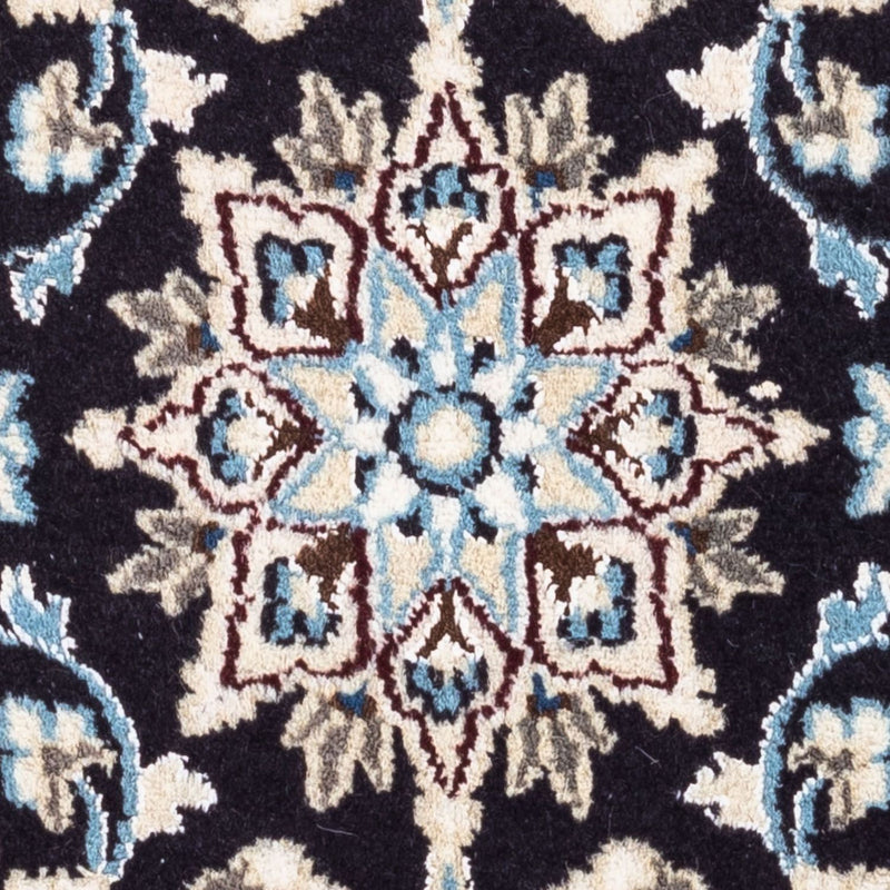 Tapis persan - Nain - 101 x 57 cm - bleu foncé