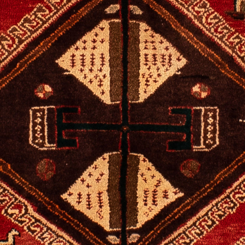 Tapis persan - Nomadic - 304 x 206 cm - rouge foncé
