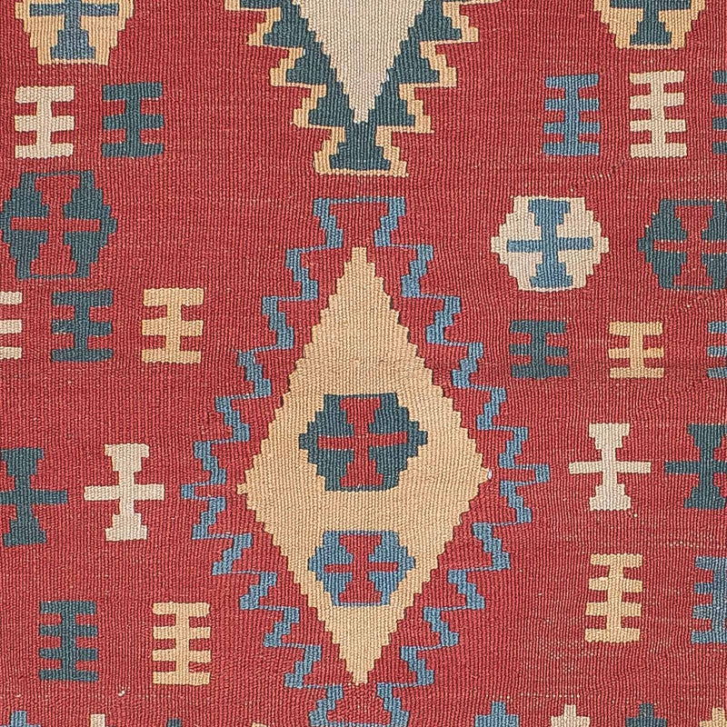 Tapis Kelim - Oriental - 168 x 113 cm - rouge foncé