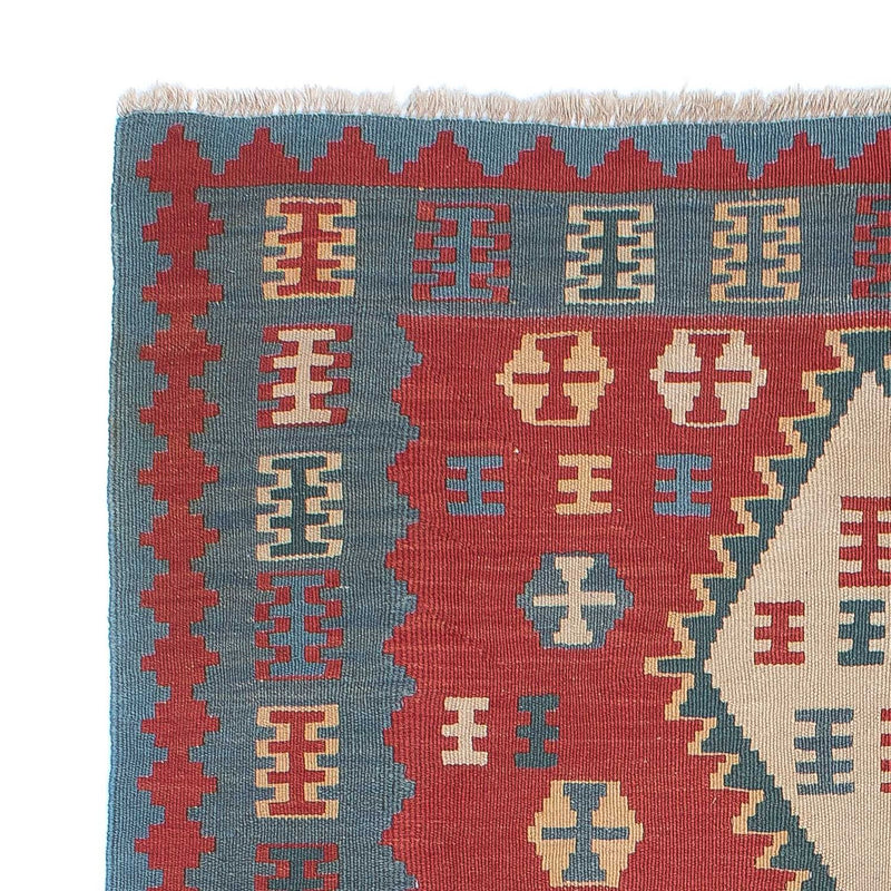 Tapis Kelim - Oriental - 168 x 113 cm - rouge foncé