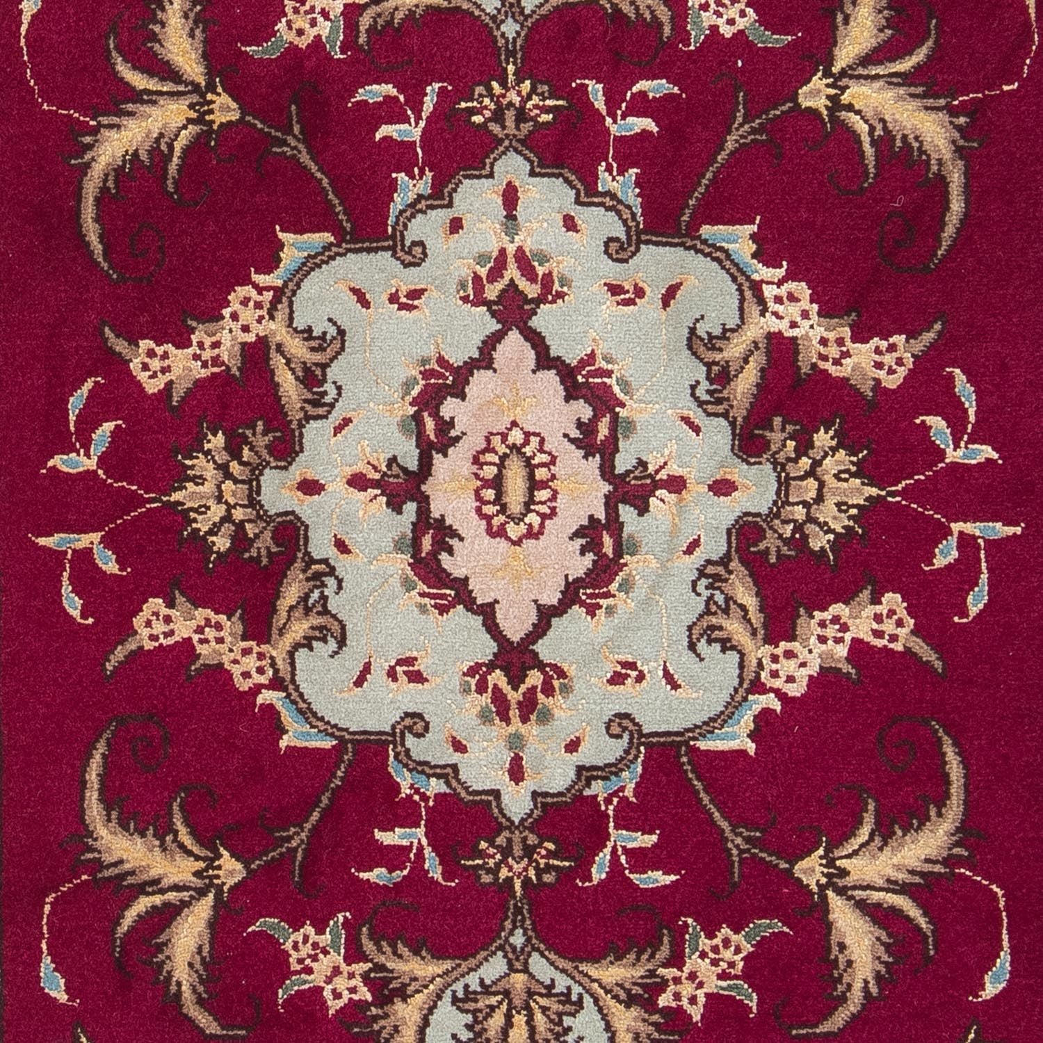Tapis persan - Tabriz - Royal - 87 x 60 cm - rouge foncé