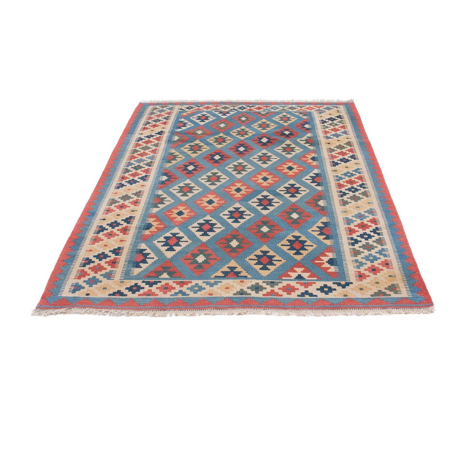 Tapis Kelim - Oriental - 174 x 123 cm - bleu