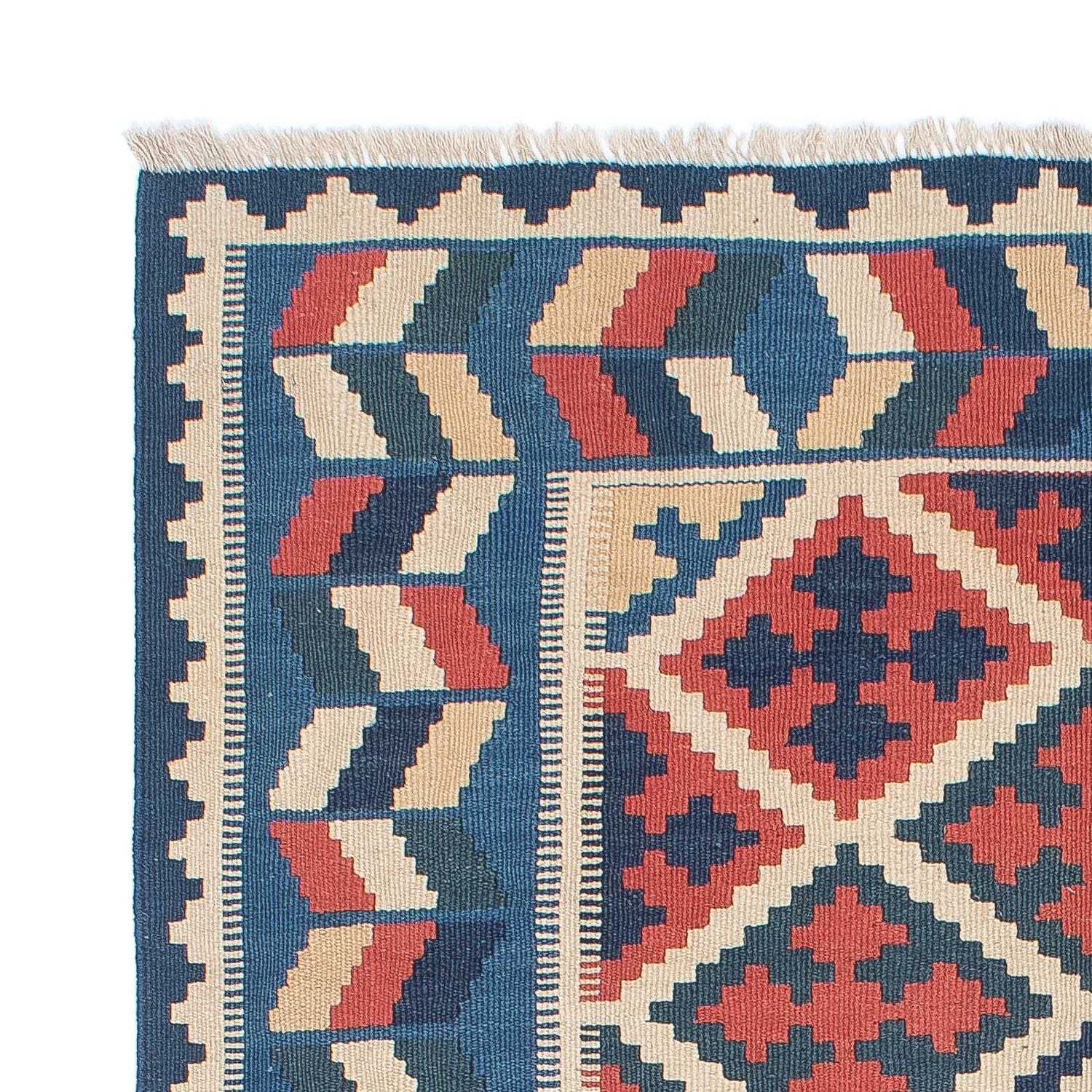 Tapis Kelim - Oriental - 178 x 120 cm - bleu