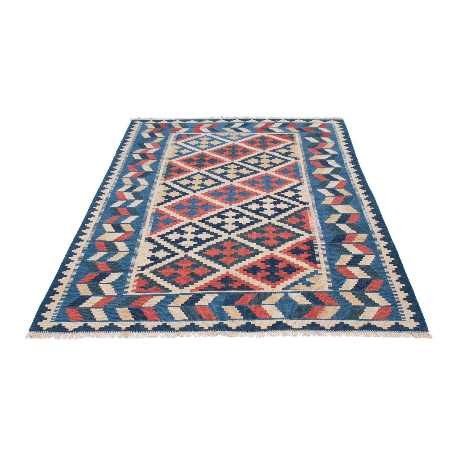 Tapis Kelim - Oriental - 178 x 120 cm - bleu