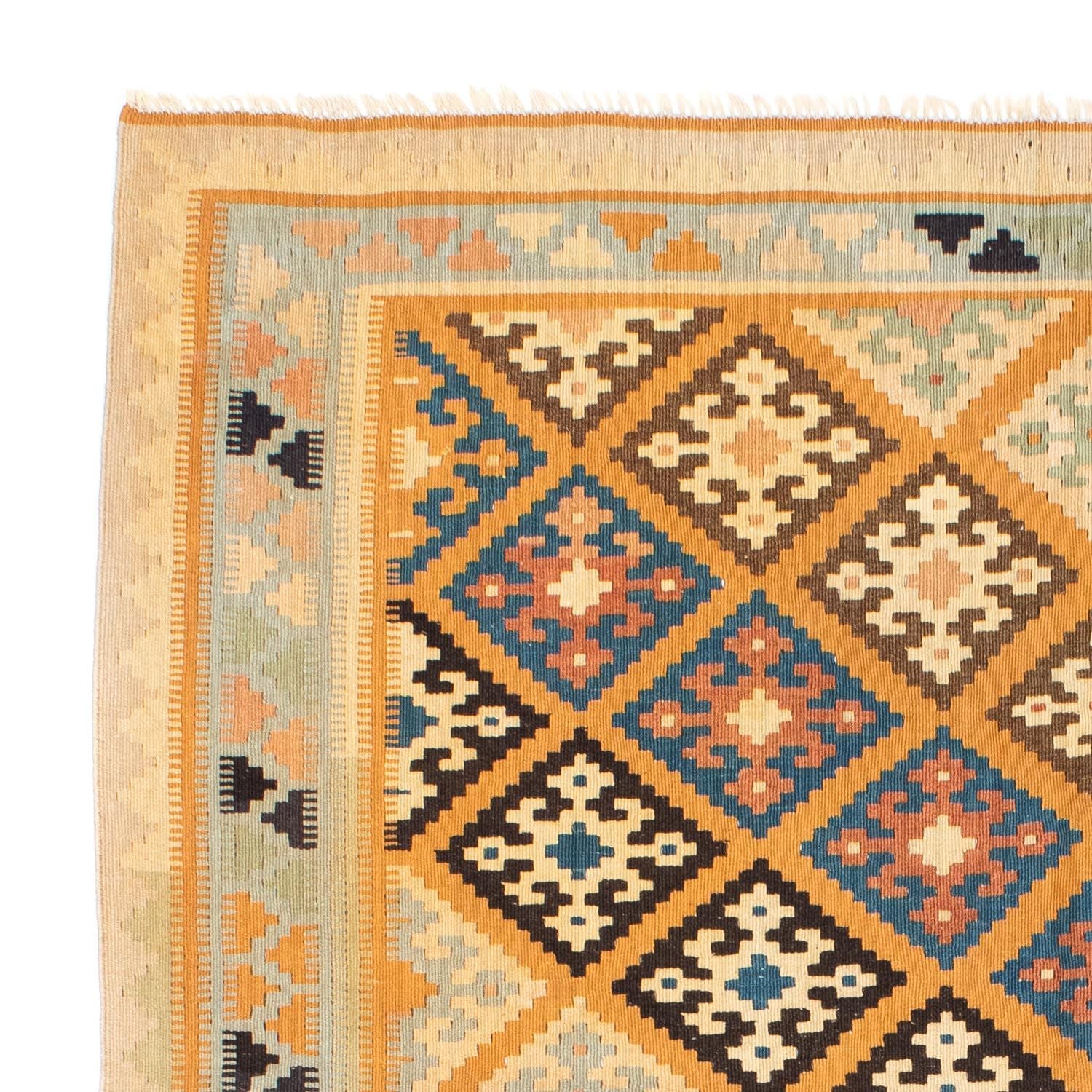Tapis Kelim - Oriental - 195 x 156 cm - marron clair