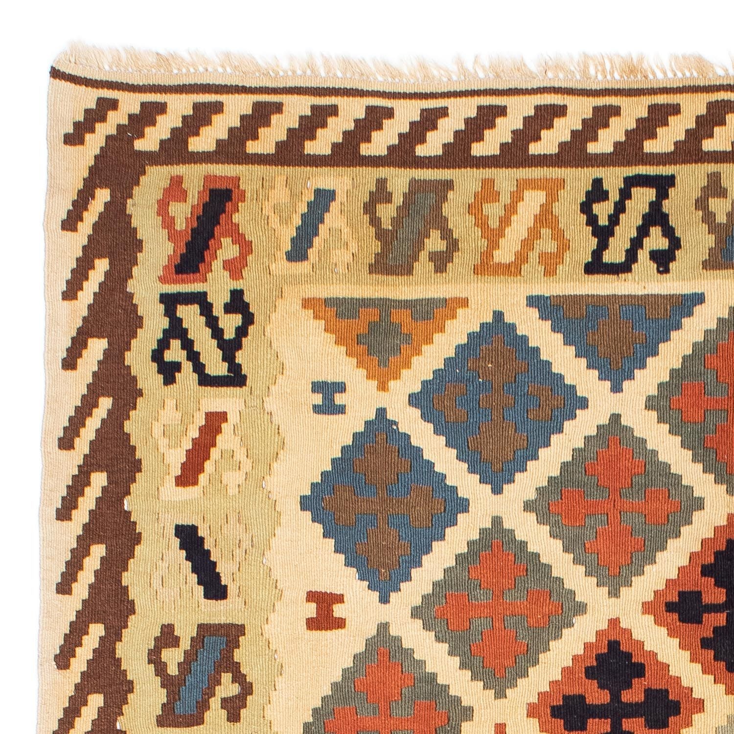 Tapis Kelim - Oriental - 200 x 147 cm - beige