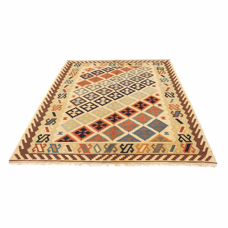 Tapis Kelim - Oriental - 200 x 147 cm - beige