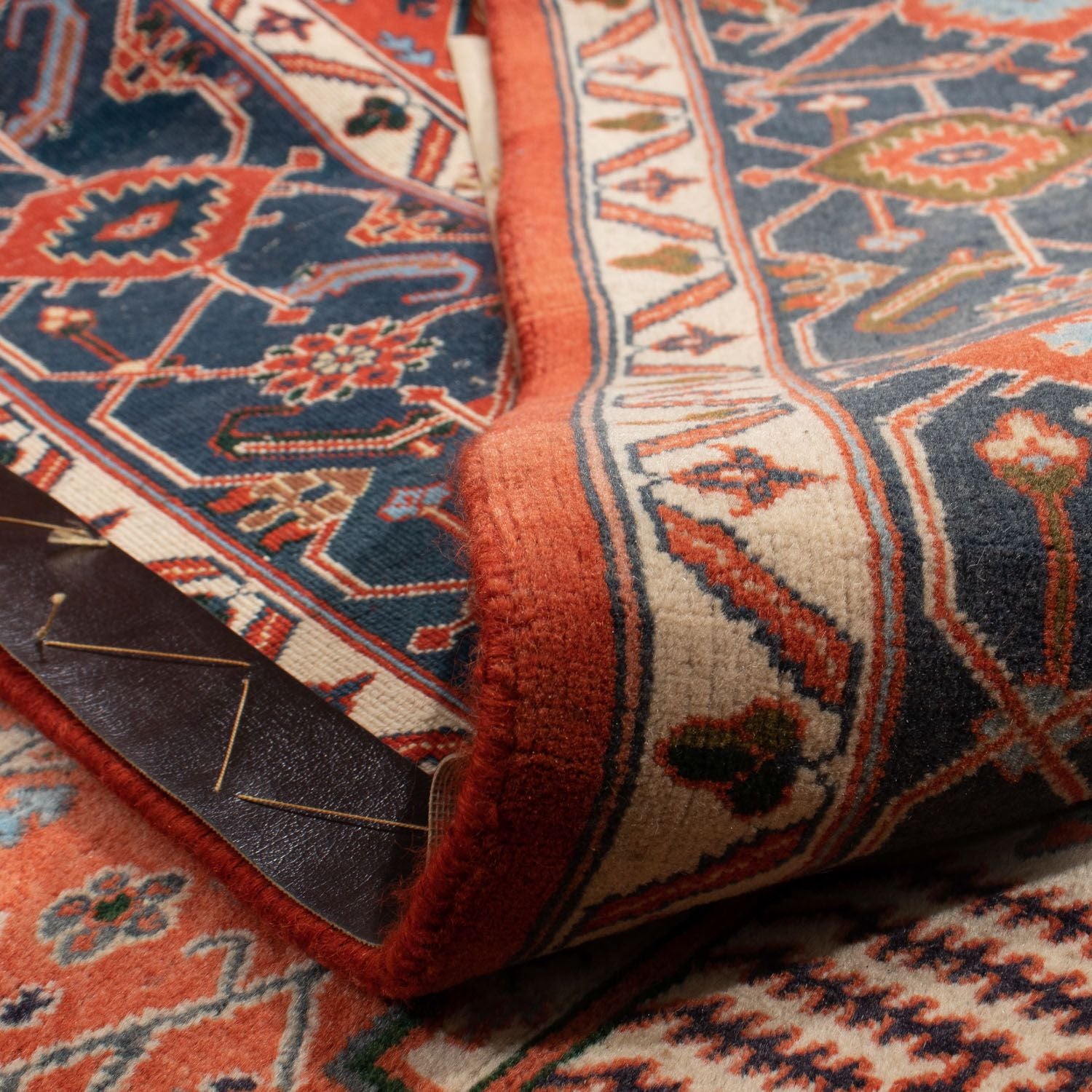 Tapis Gabbeh - Persan Kashkuli - 258 x 230 cm - rouille