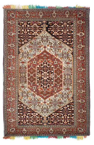 Tapis persan - Classique - 197 x 132 cm - multicolore