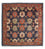 Tapis Gabbeh - Persan Kashkuli carré  - 205 x 200 cm - bleu foncé