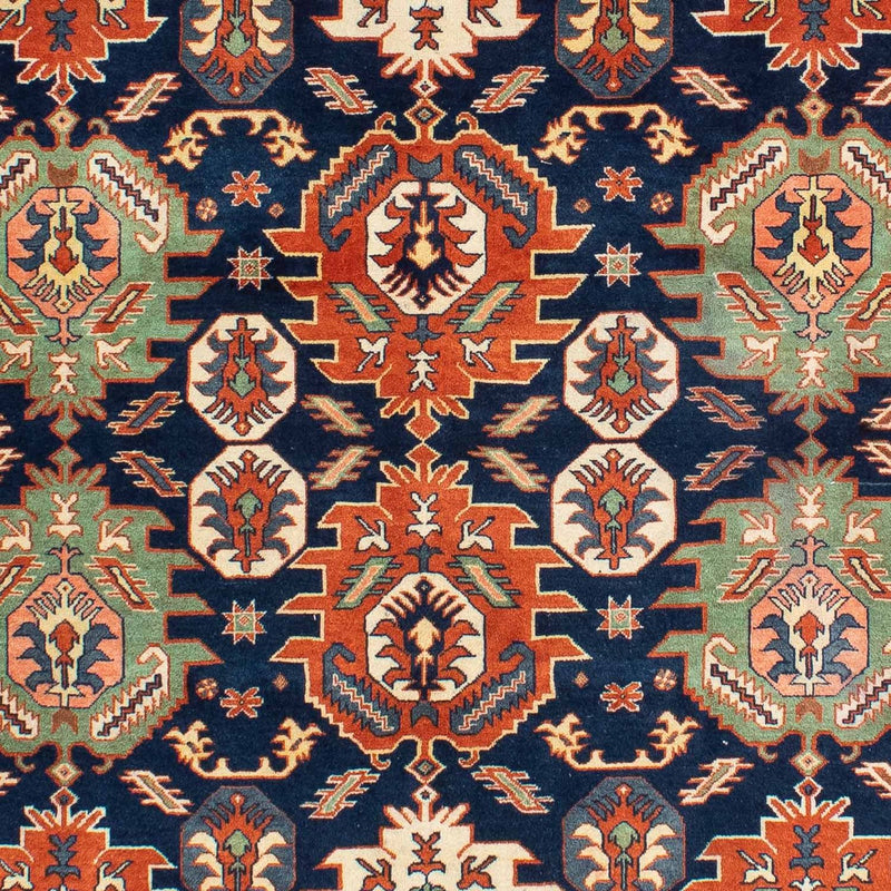 Tapis Gabbeh - Persan Kashkuli carré  - 205 x 200 cm - bleu foncé