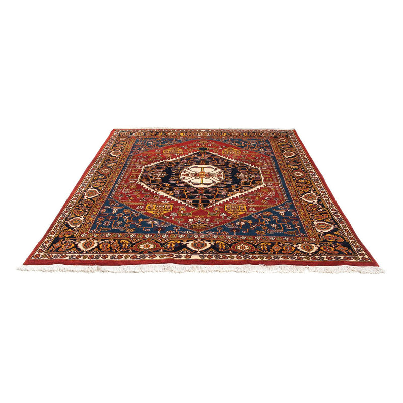 Tapis Gabbeh - Persan Kashkuli - 200 x 180 cm - rouge foncé