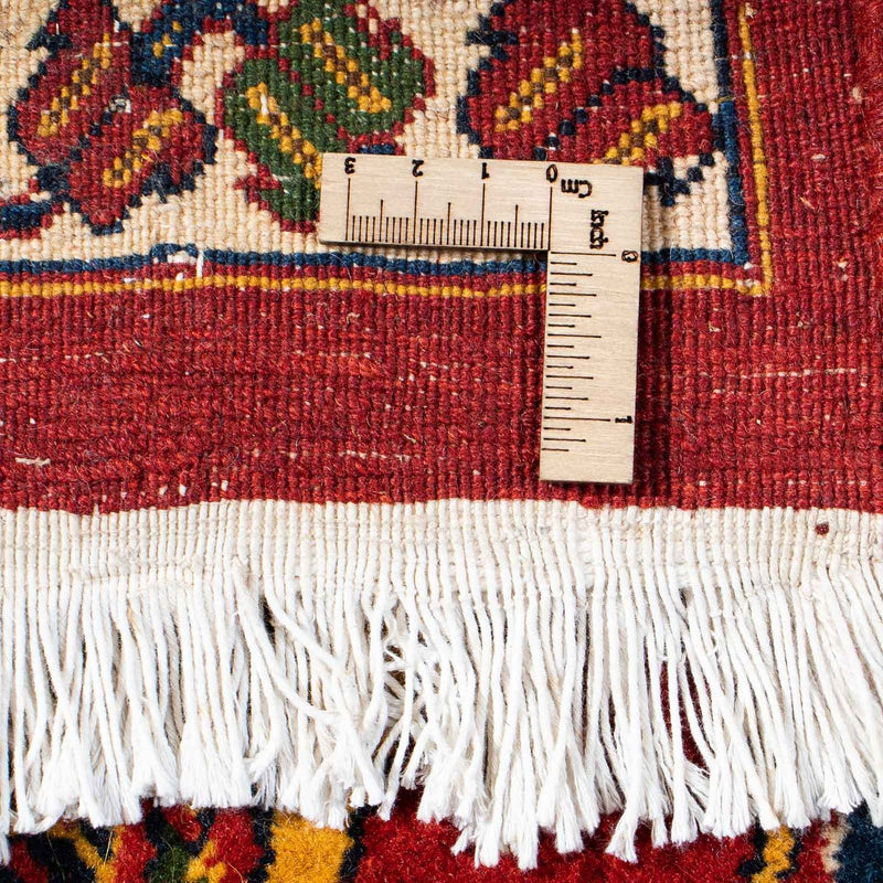 Tapis Gabbeh - Persan Kashkuli - 200 x 180 cm - rouge foncé