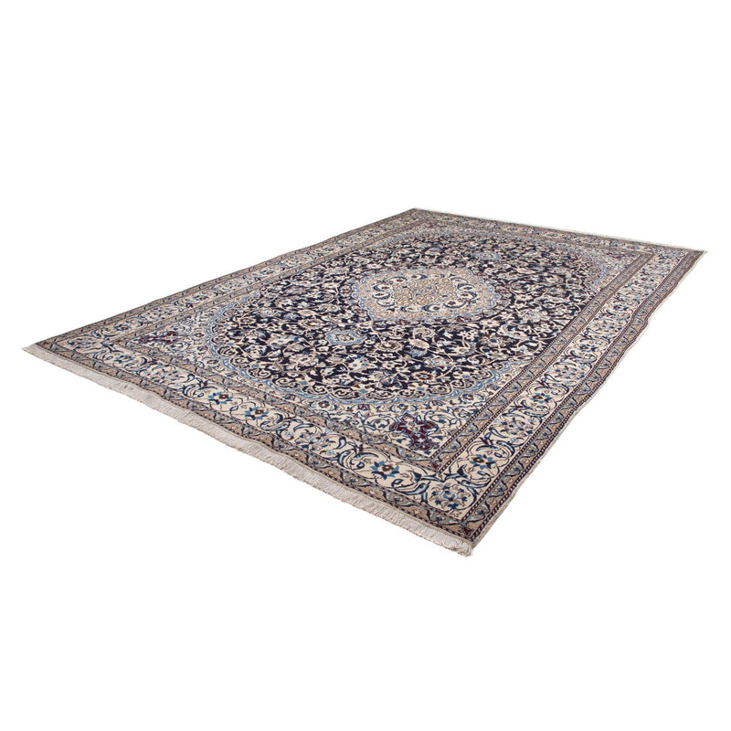 Tapis persan - Nain - 350 x 243 cm - bleu foncé
