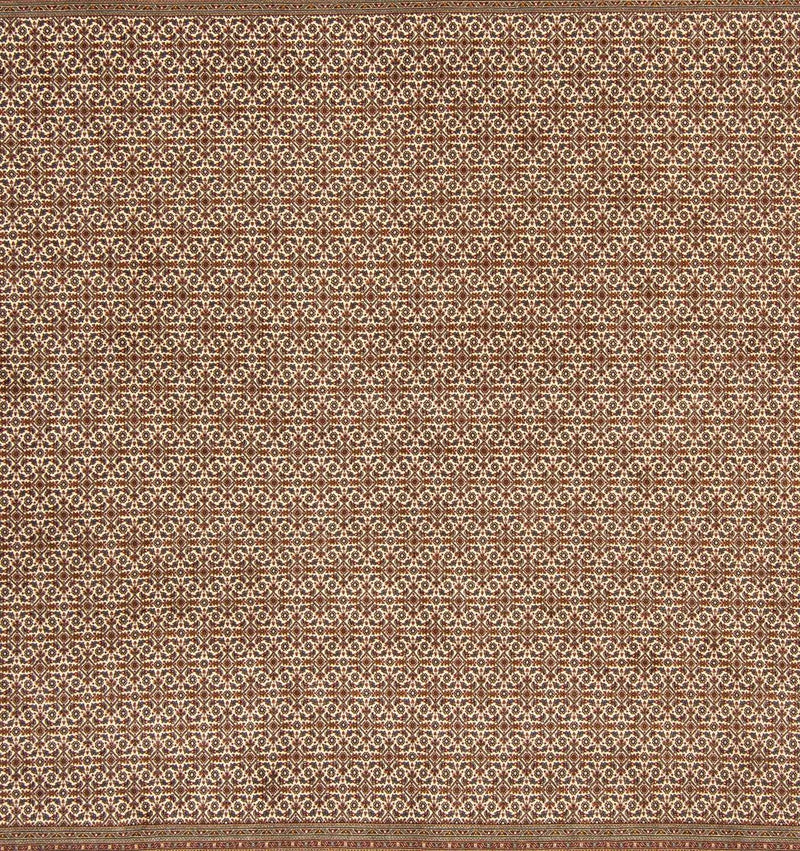 Tapis persan - Tabriz carré  - 258 x 251 cm - marron clair