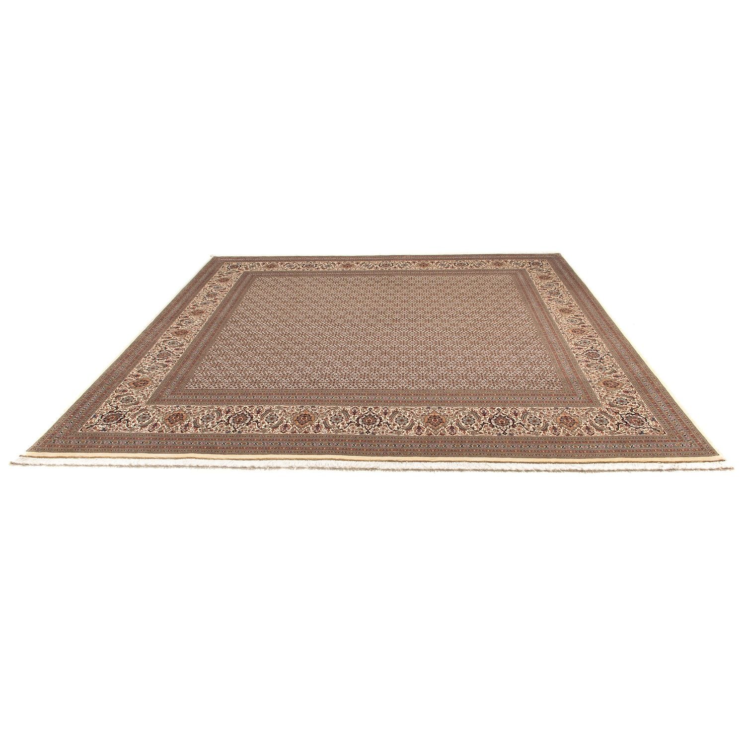 Tapis persan - Tabriz carré  - 258 x 251 cm - marron clair