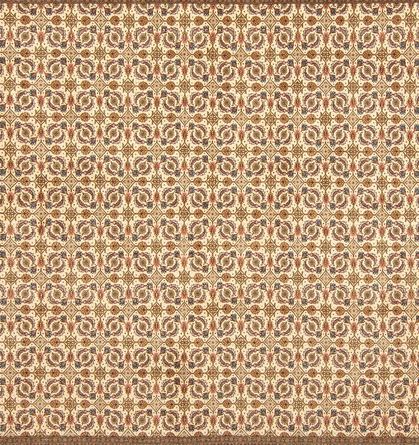 Tapis persan - Tabriz carré  - 248 x 243 cm - beige