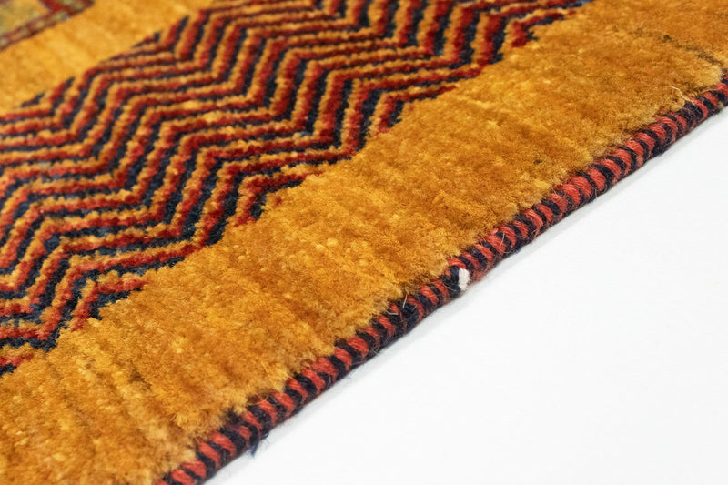 Tapis Gabbeh - Loribaft Persan - 150 x 102 cm - or