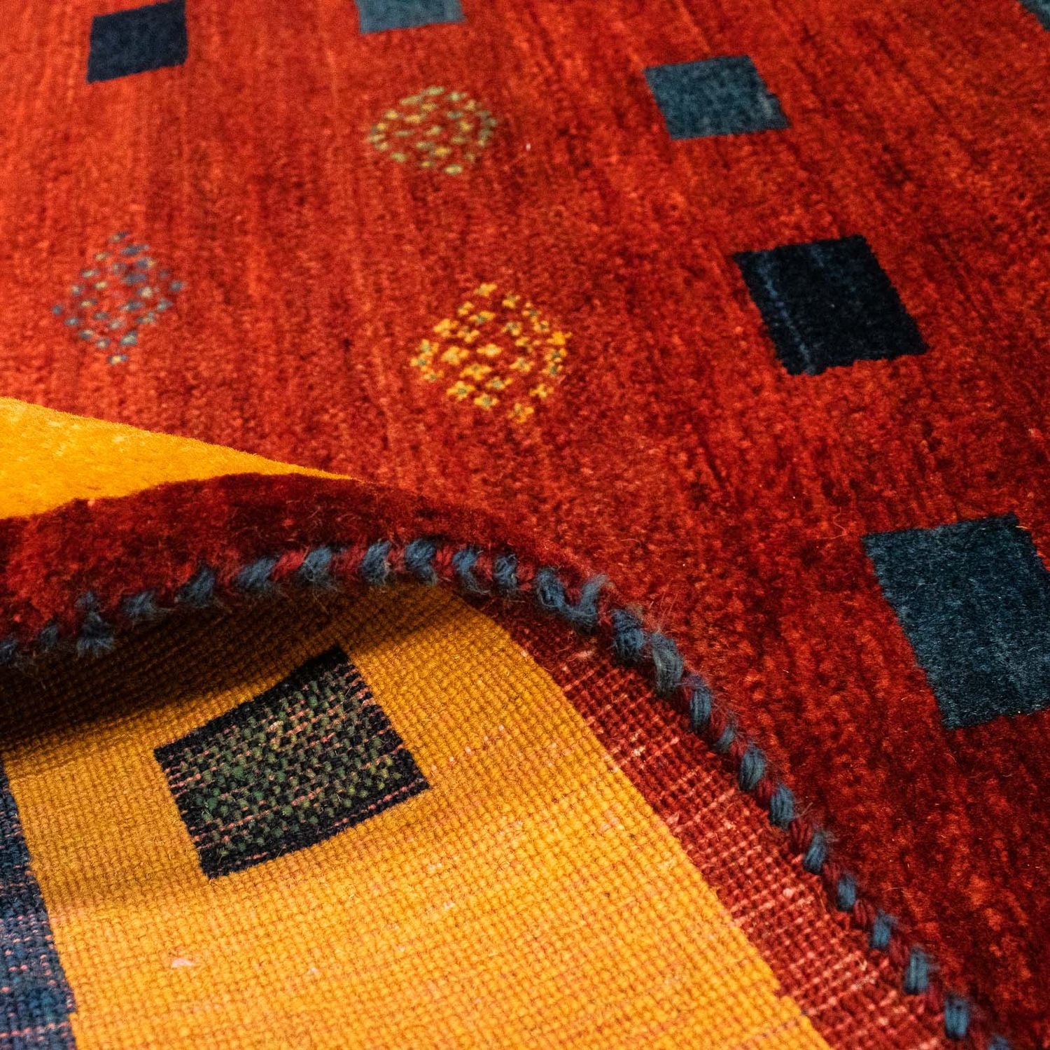 Gabbeh Teppich - Loribaft Perser 145 x 112 cm