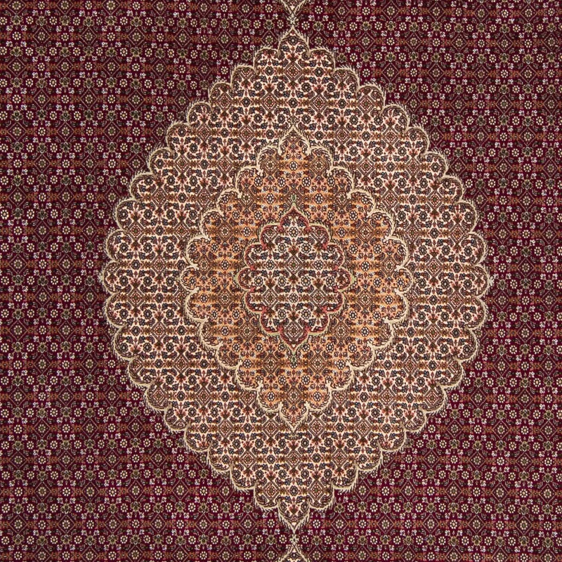 Tapis persan - Tabriz - 300 x 200 cm - rouge foncé