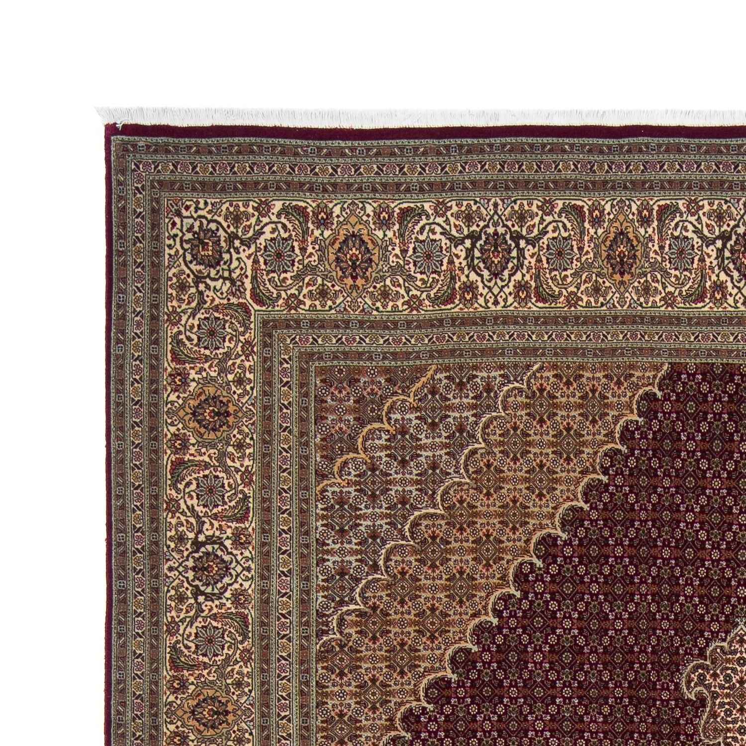 Tapis persan - Tabriz - 300 x 200 cm - rouge foncé