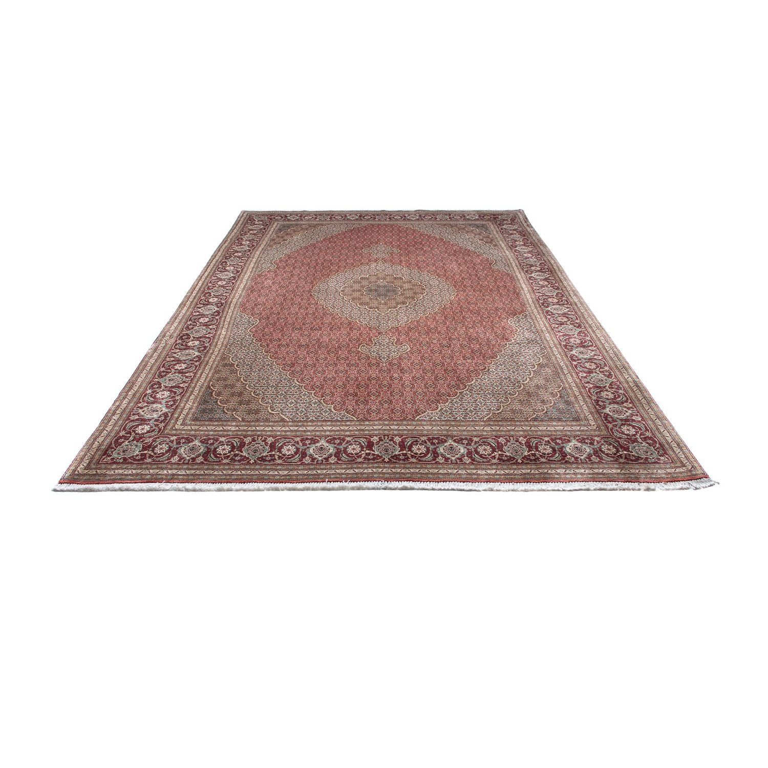 Tapis persan - Tabriz - 303 x 200 cm - rouge clair