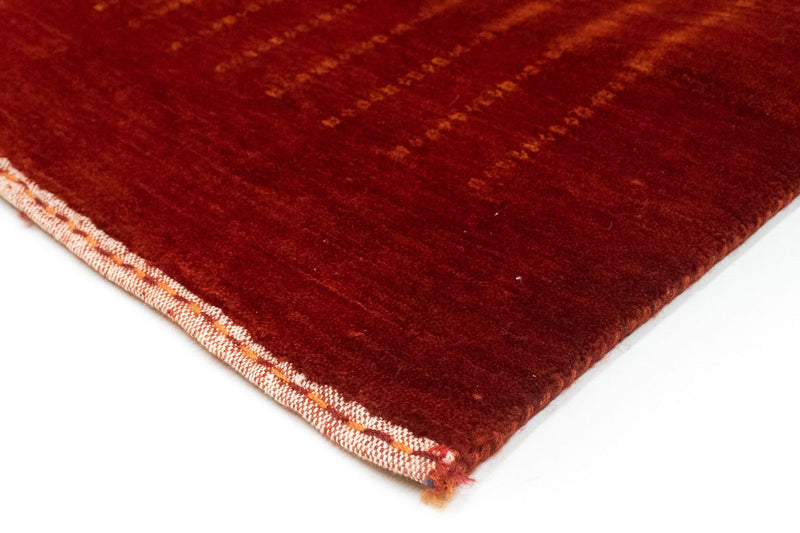 Tapis de couloir Tapis Gabbeh - Loribaft Persan - 307 x 80 cm - rouge