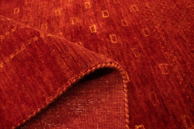 Tapis de couloir Tapis Gabbeh - Loribaft Persan - 307 x 80 cm - rouge