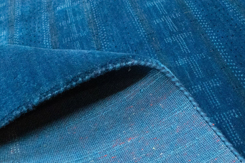 Tapis Gabbeh - Loribaft Persan - 243 x 171 cm - bleu
