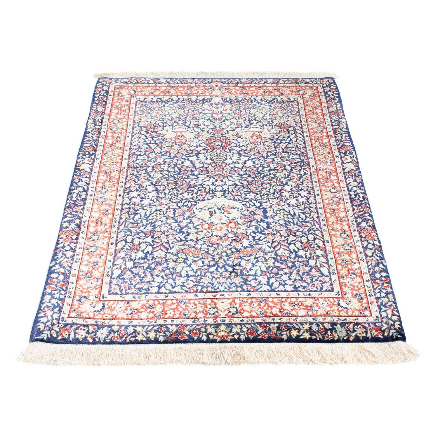 Perserteppich - Ghom 120 x 78 cm - dunkelblau