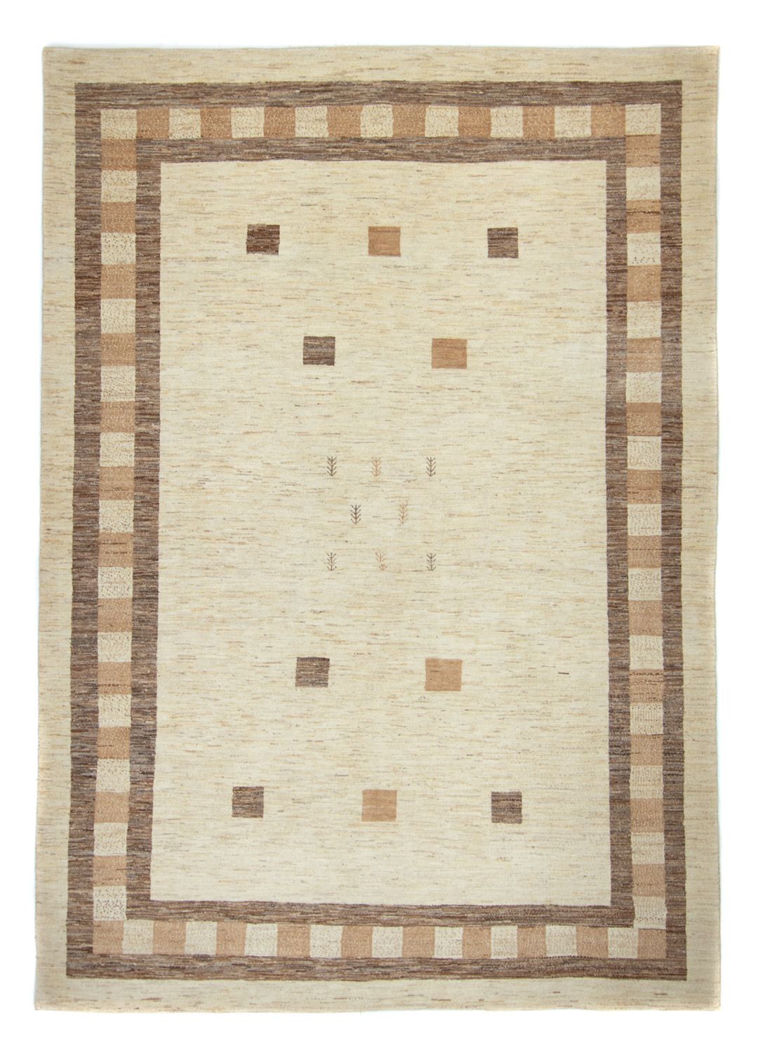 Tapis Gabbeh - Loribaft Persan - 286 x 202 cm - beige