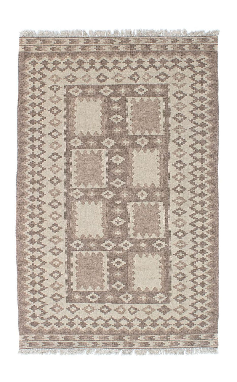 Tapis Kelim - Oriental - 190 x 120 cm - gris clair