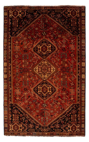 Tapis persan - Nomadic - 290 x 185 cm - rouge foncé