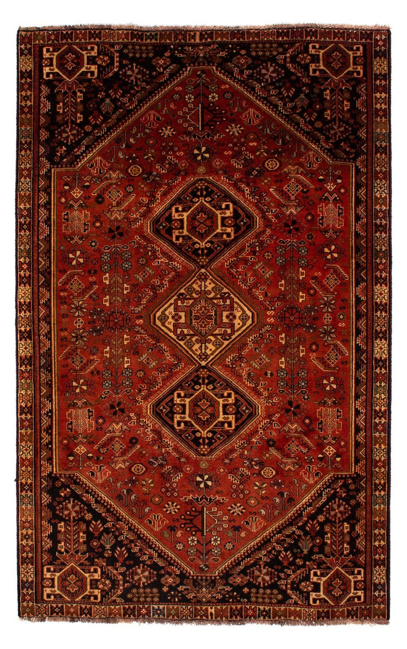 Tapis persan - Nomadic - 290 x 185 cm - rouge foncé