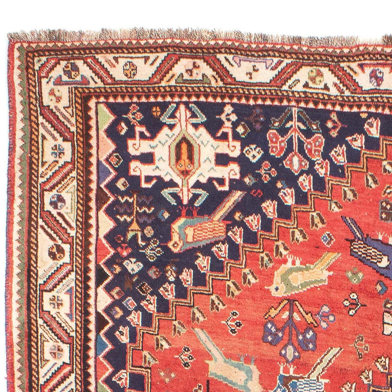 Tapis persan - Nomadic - 257 x 205 cm - rouge