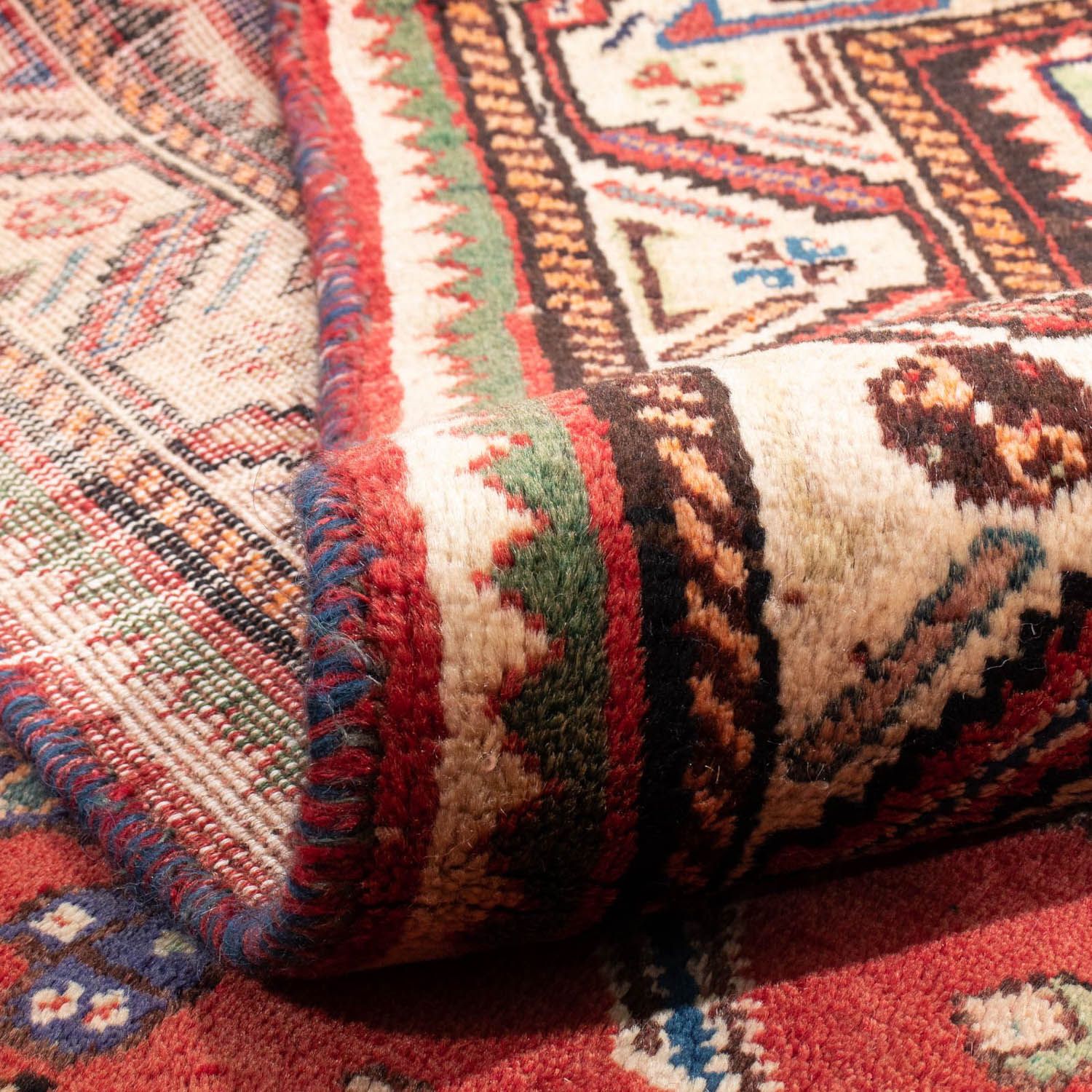 Tapis persan - Nomadic - 257 x 205 cm - rouge