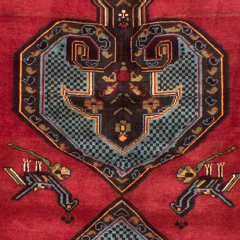 Tapis persan - Nomadic - 192 x 134 cm - rouge foncé