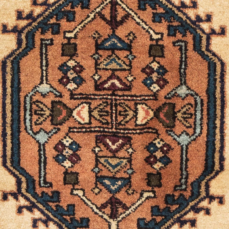 Tapis persan - Nomadic - 95 x 65 cm - marron clair