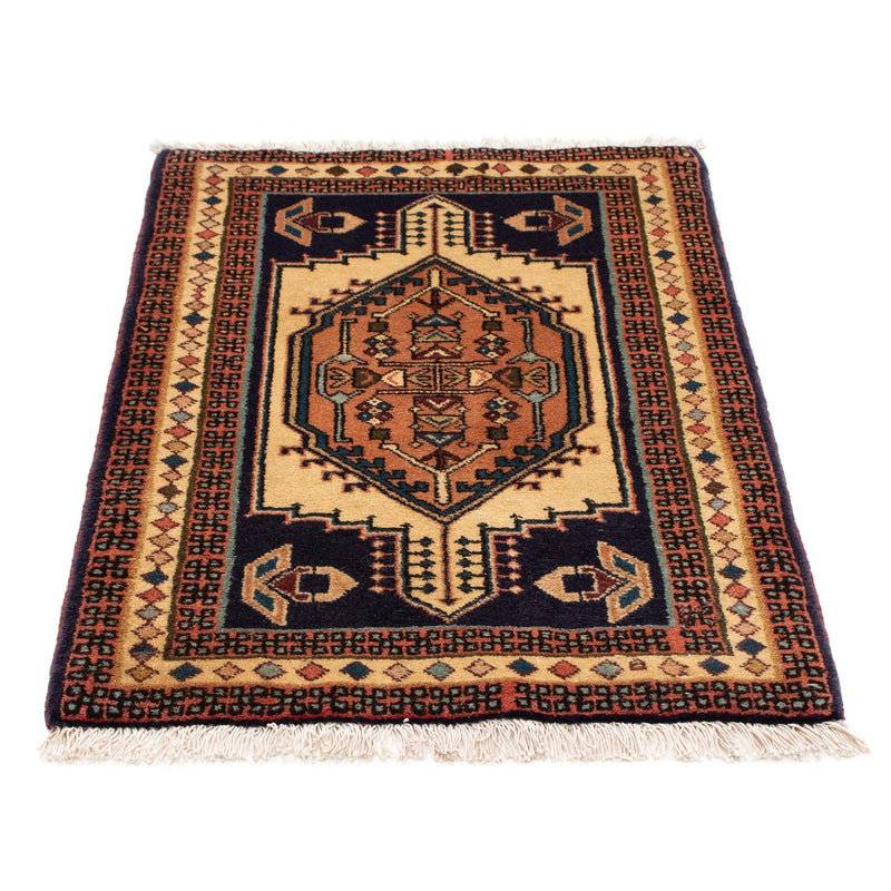 Tapis persan - Nomadic - 95 x 65 cm - marron clair