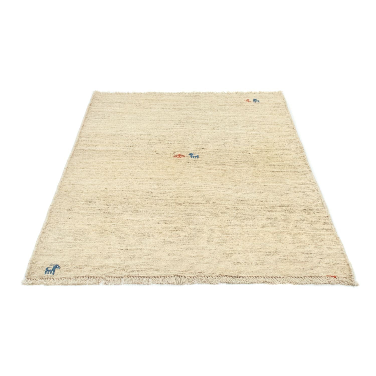 Tapis Gabbeh - Persan - 152 x 112 cm - beige