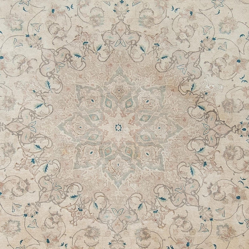 Tapis persan - Tabriz - Royal ronde  - 285 x 285 cm - beige