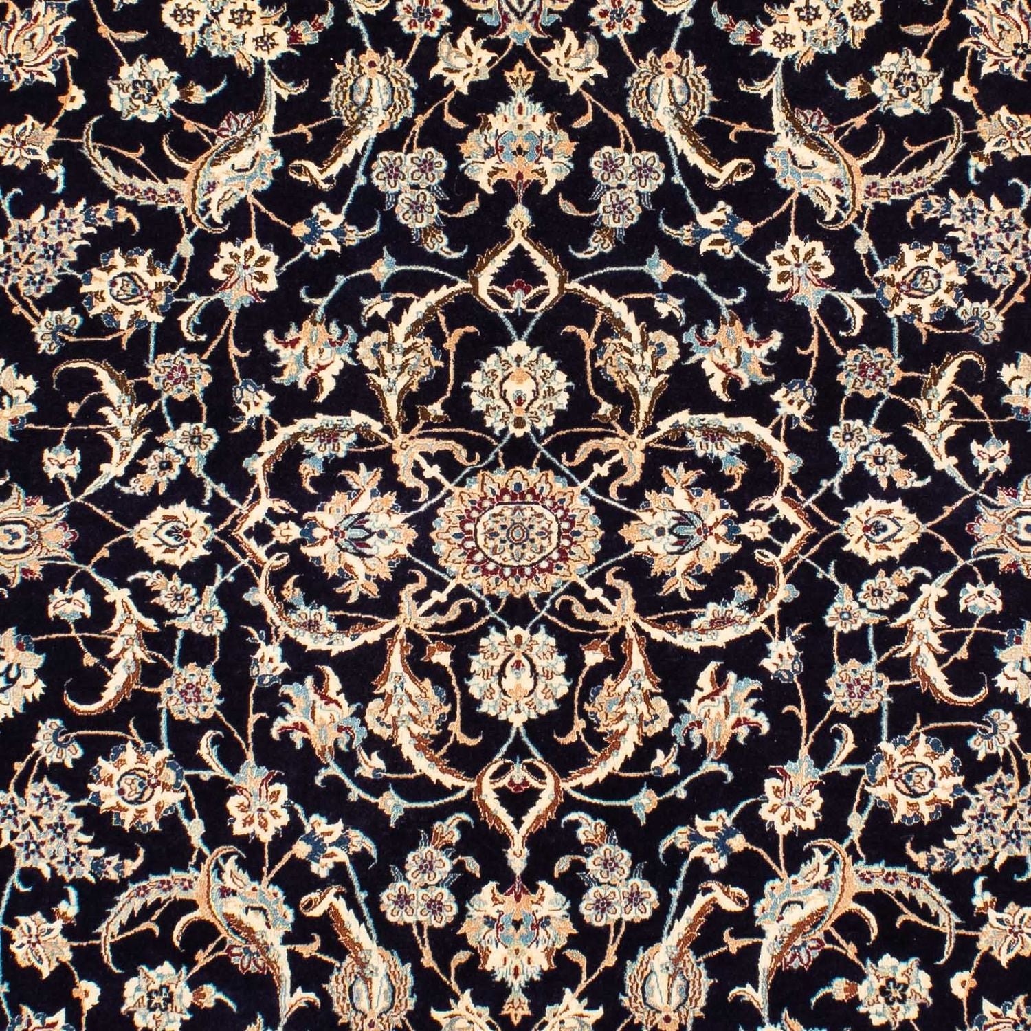 Tapis persan - Nain - Premium - 264 x 172 cm - bleu foncé