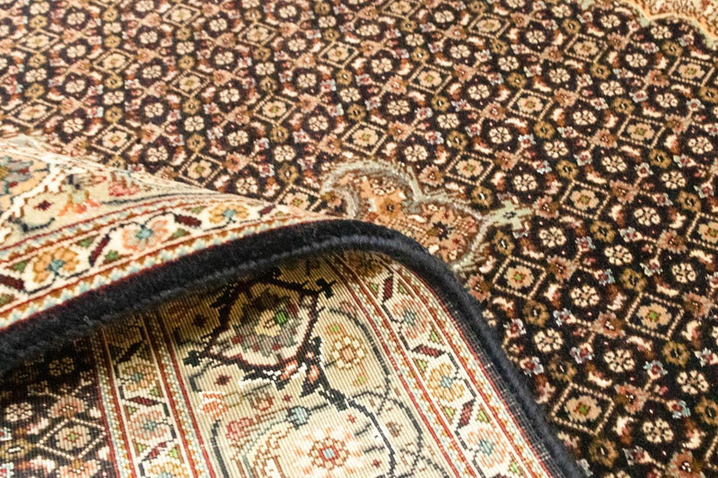 Tapis persan - Tabriz - Royal - 153 x 105 cm - bleu foncé