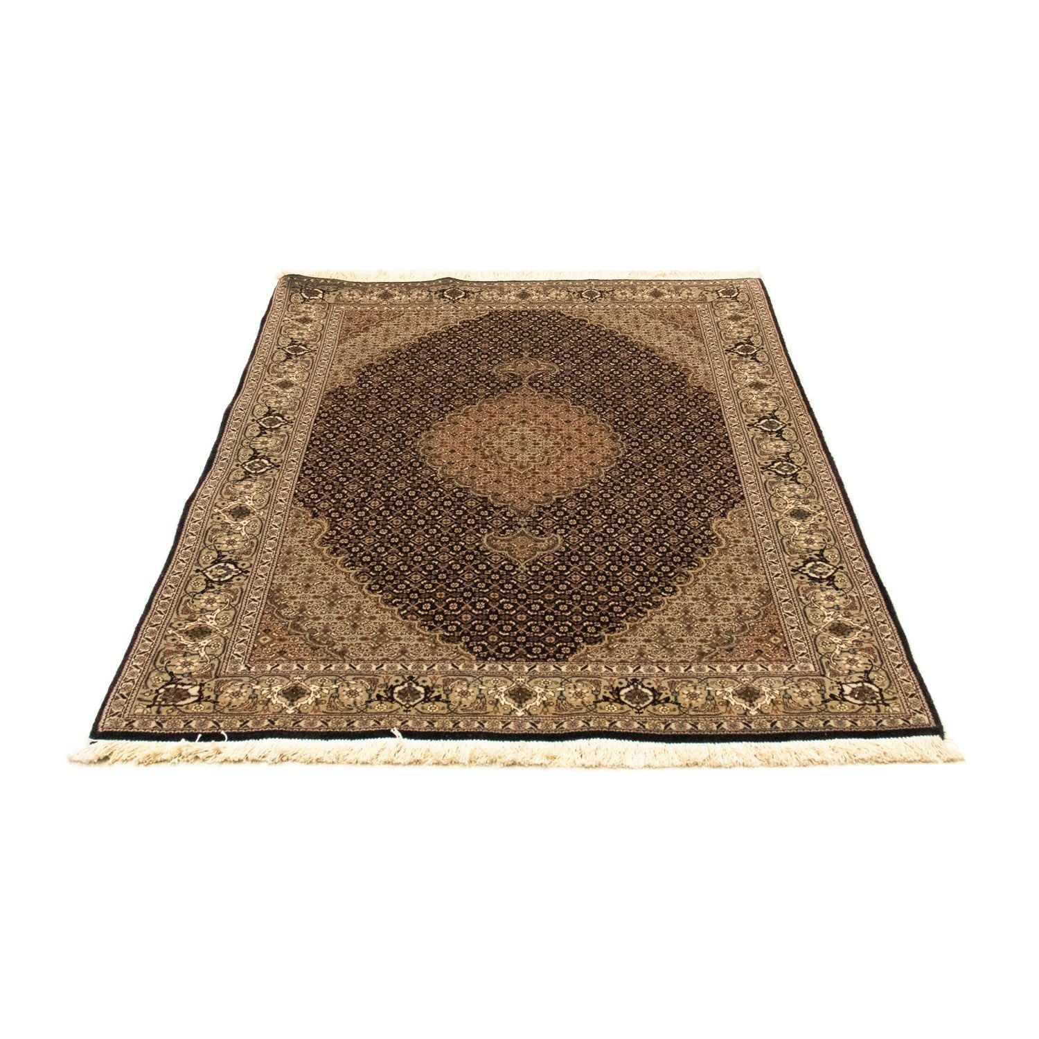 Tapis persan - Tabriz - Royal - 153 x 105 cm - bleu foncé